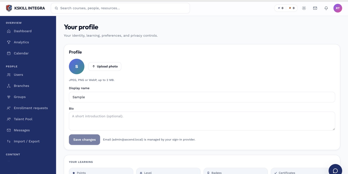 Settings area confirming the analytics integration is saved