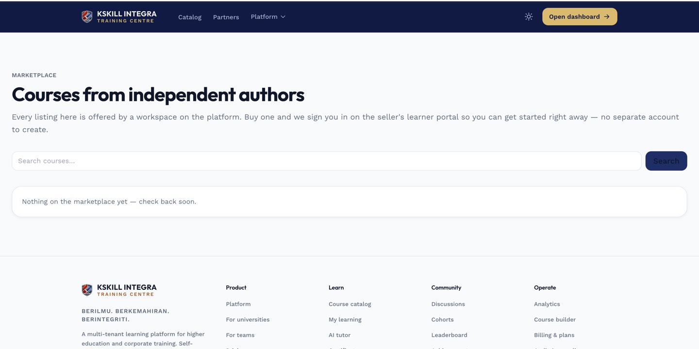 Marketplace storefront as a buyer sees it